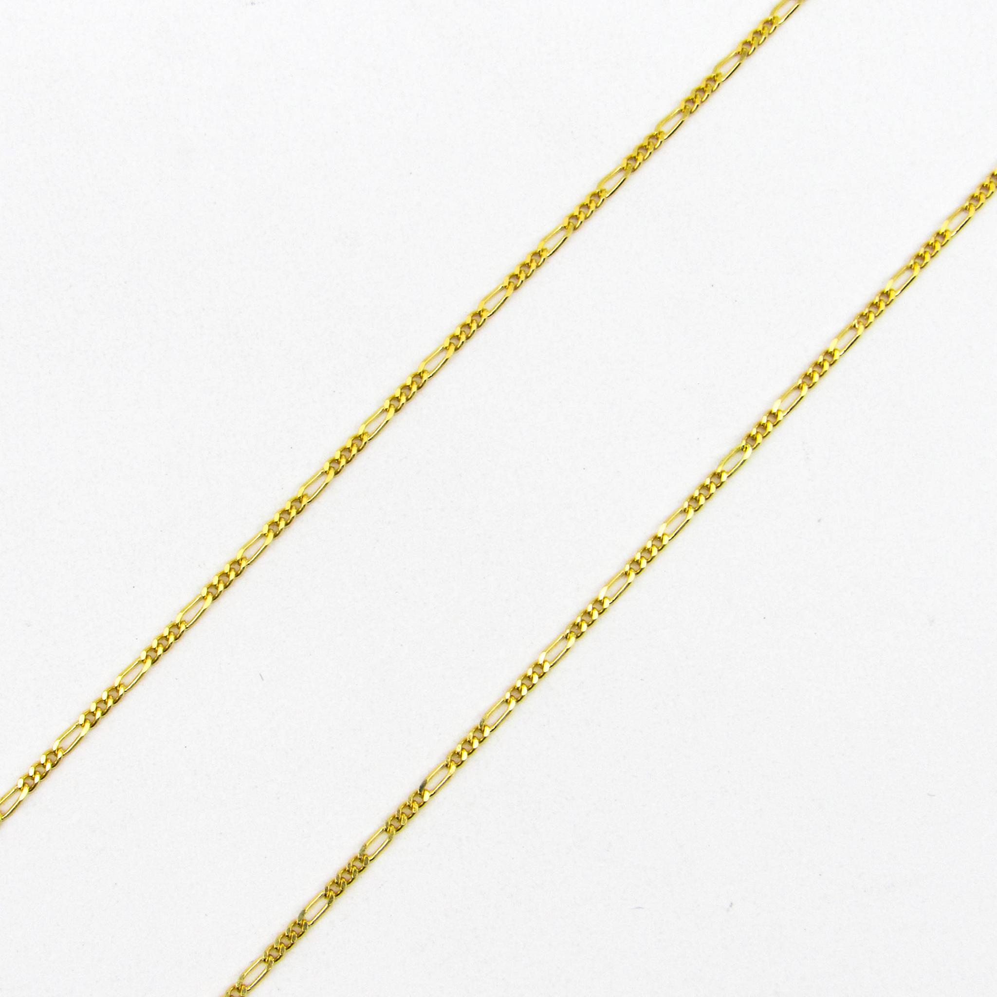 CADENA FIGARO 3*1 0.35x45CM /O.AMARILLO